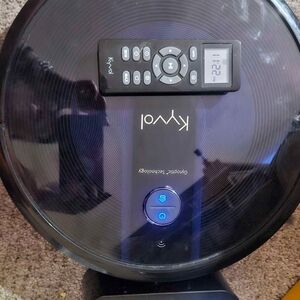 Kyvol 2in1 Robot Vacuum/Mop - Black With Remote Control & Accessories
